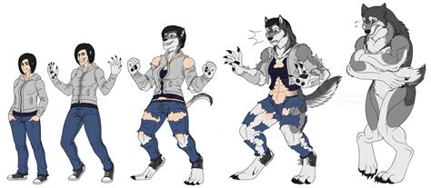 anime werewolf transform|anime human turns to werewolves.